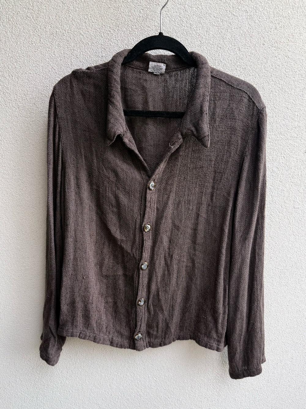CP Shades Flax Blend Blazer Womens S Brown  Lightweight Casual Jacket